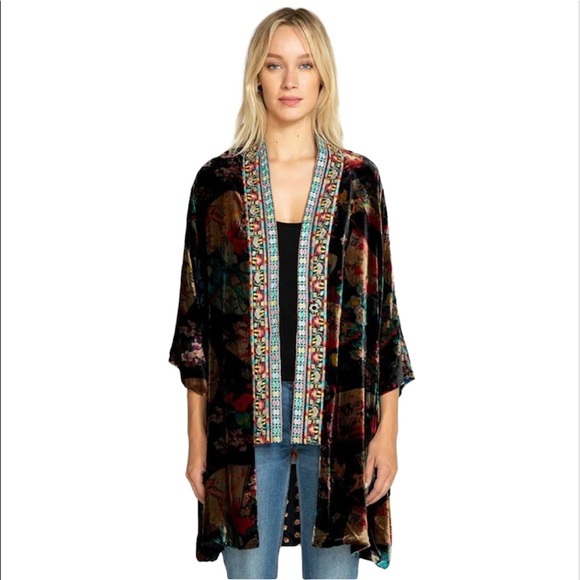 Johnny Was Jackets & Blazers - Johnny Was | Fusai Velvet & Silk Kimono